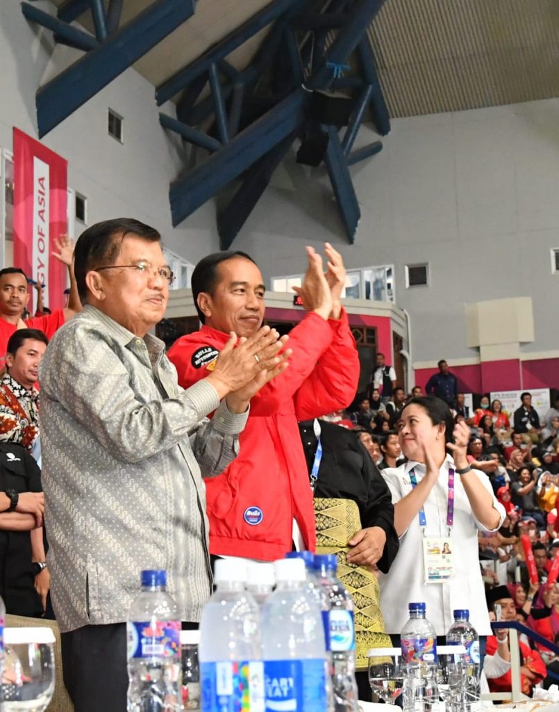 Presiden Jokowi Saksikan Langsung Pesilat Indonesia Berjaya di Asian Games