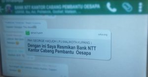 Resmikan KCP Oesapa, Bank NTT Beri Bantuan Peduli Stunting dan Bak Sampah