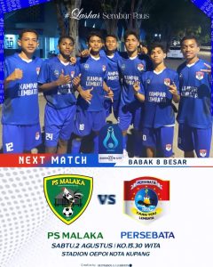 Derby Lamaholot Panaskan Malam di Stadion Oepoi, Persebata Lembata Bungkam Persap Alor 2-0, Melaju ke Babak 8 Besar