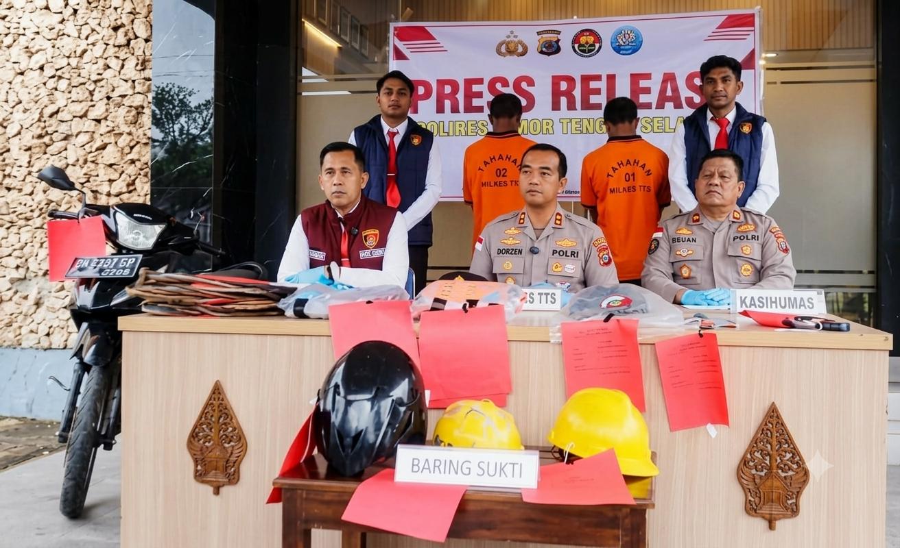 Menyamar Jadi Petugas PLN, Dua Pencuri Kabel di TTS Dibekuk Polisi