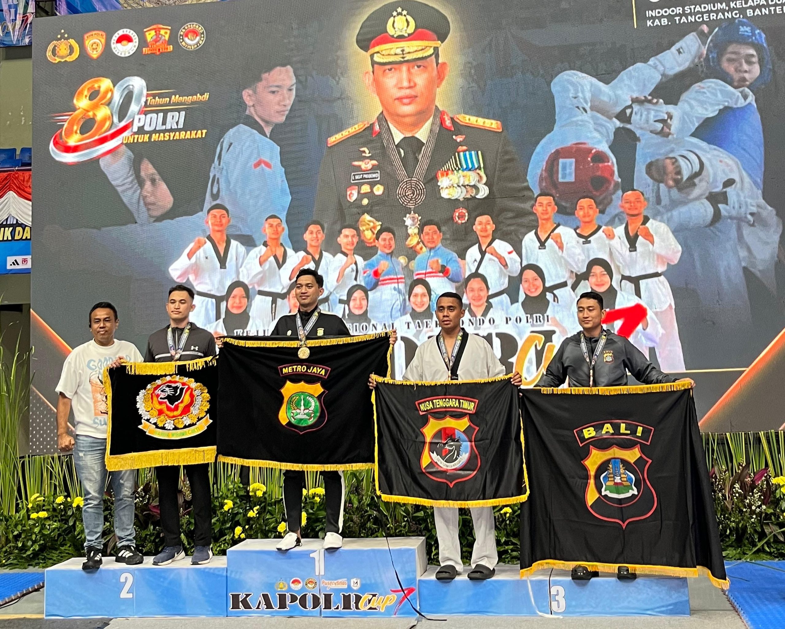 Bripda Igor Tong Harumkan Nama Polda NTT, Raih Medali Perunggu pada Kejurnas Taekwondo Kapolri Cup VII